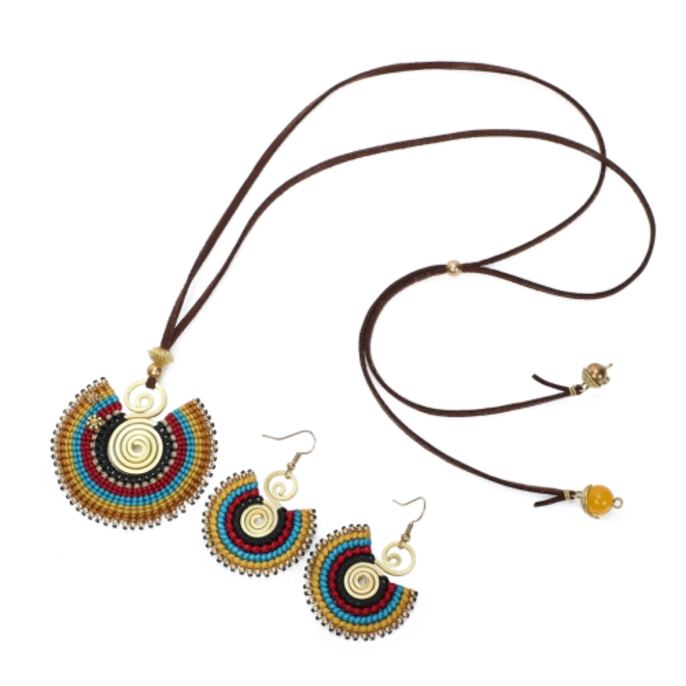 Handmade Artist Designed Necklace and Earring Set